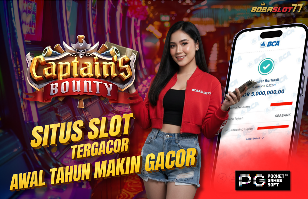 Selamat kepada user id : wol******7 Wede Rp 5.000.000 di Game CAPTAIN BOUNTY PG SOFT Cair Gk Sampe 1 Menit! Menang Mudah di Bobaslot77